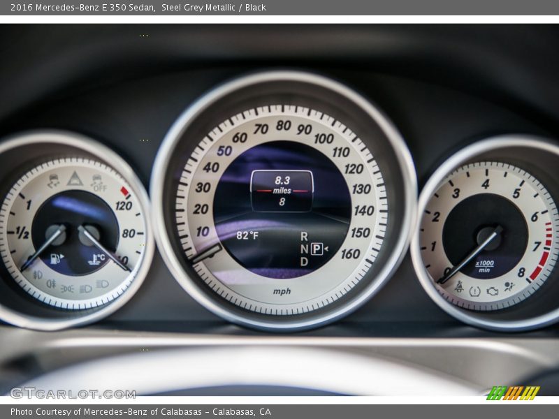 Steel Grey Metallic / Black 2016 Mercedes-Benz E 350 Sedan