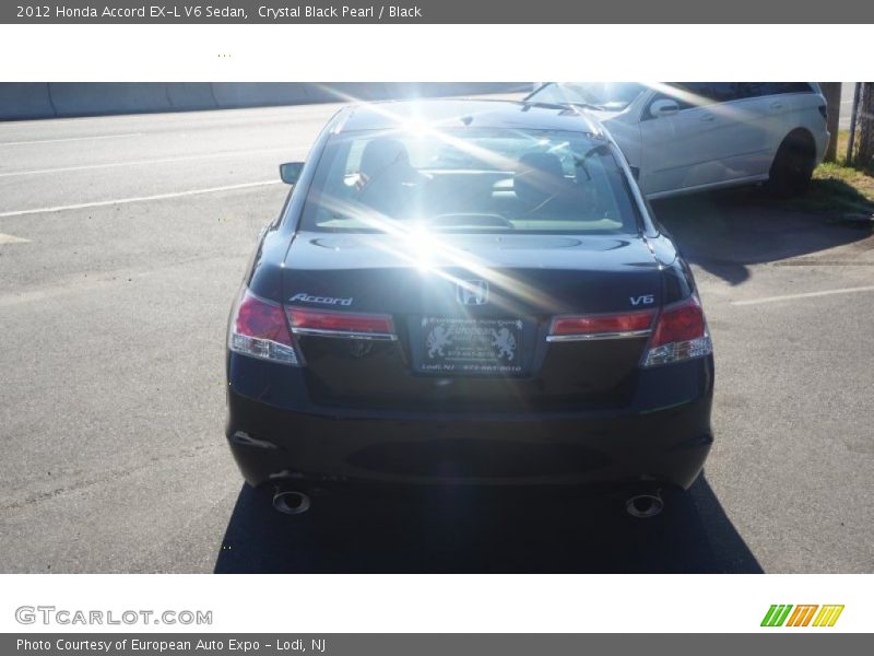 Crystal Black Pearl / Black 2012 Honda Accord EX-L V6 Sedan