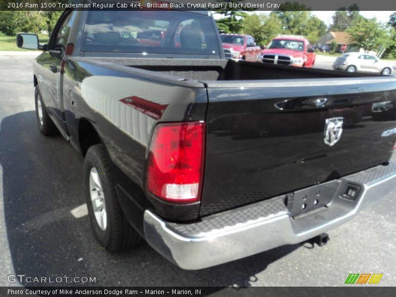 Brilliant Black Crystal Pearl / Black/Diesel Gray 2016 Ram 1500 Tradesman Regular Cab 4x4