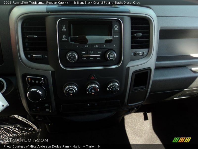 Brilliant Black Crystal Pearl / Black/Diesel Gray 2016 Ram 1500 Tradesman Regular Cab 4x4