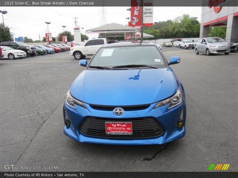 Blue Streak Metallic / Dark Charcoal 2015 Scion tC
