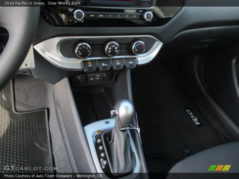 Clear White / Black 2016 Kia Rio LX Sedan