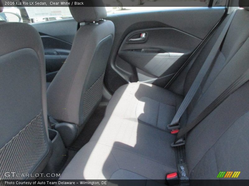 Clear White / Black 2016 Kia Rio LX Sedan