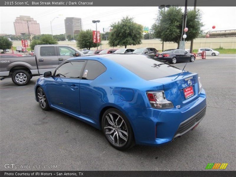 Blue Streak Metallic / Dark Charcoal 2015 Scion tC