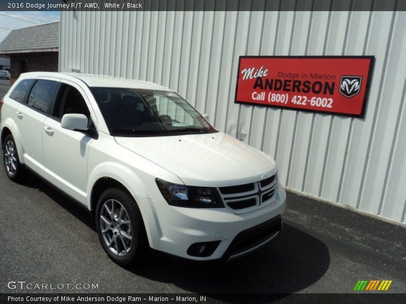 White / Black 2016 Dodge Journey R/T AWD