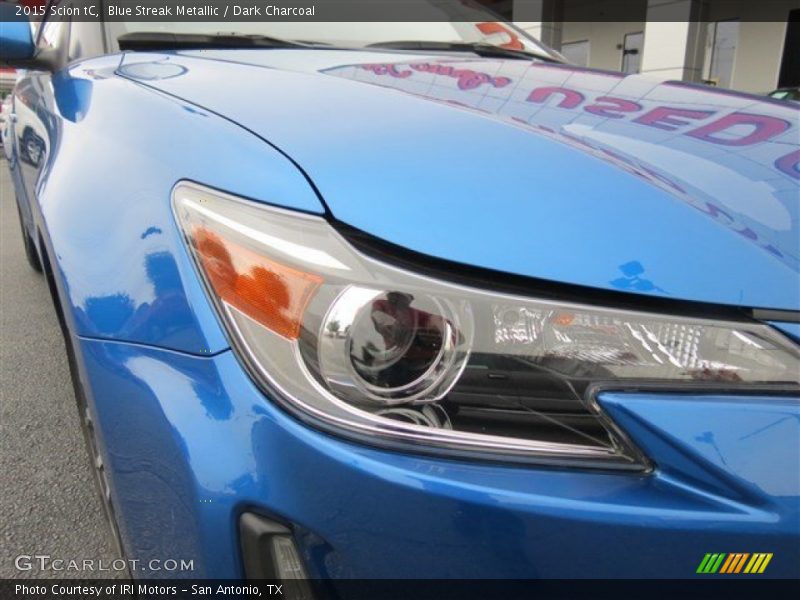 Blue Streak Metallic / Dark Charcoal 2015 Scion tC