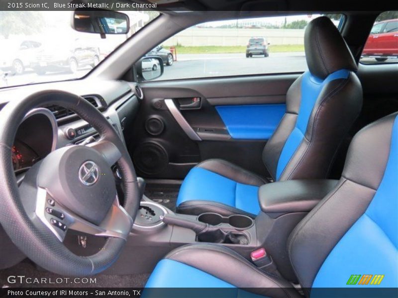 Blue Streak Metallic / Dark Charcoal 2015 Scion tC