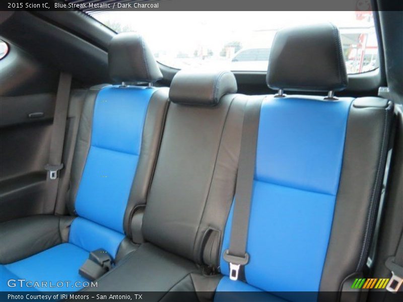 Blue Streak Metallic / Dark Charcoal 2015 Scion tC