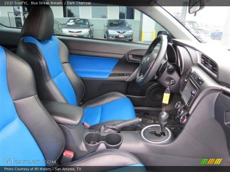 Blue Streak Metallic / Dark Charcoal 2015 Scion tC