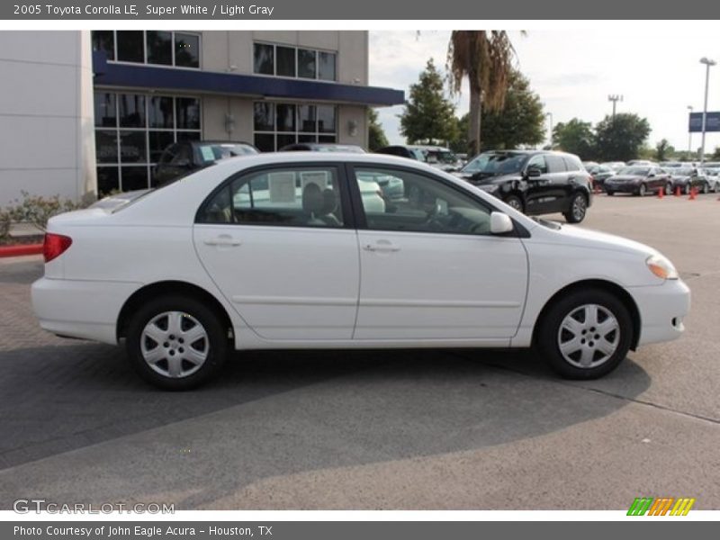 Super White / Light Gray 2005 Toyota Corolla LE