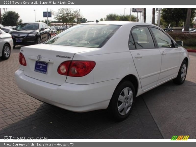 Super White / Light Gray 2005 Toyota Corolla LE
