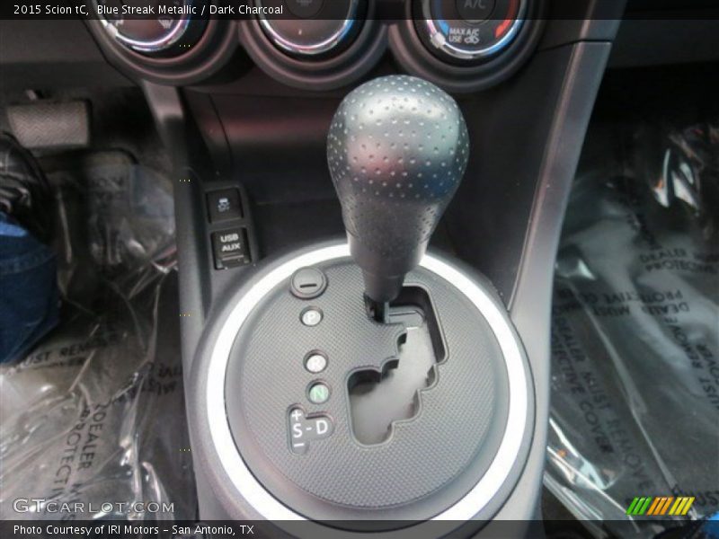 Blue Streak Metallic / Dark Charcoal 2015 Scion tC