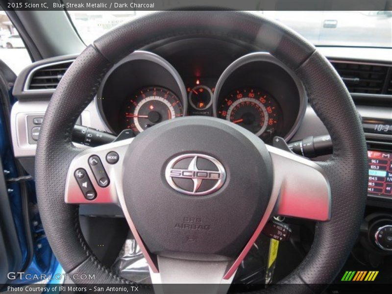 Blue Streak Metallic / Dark Charcoal 2015 Scion tC