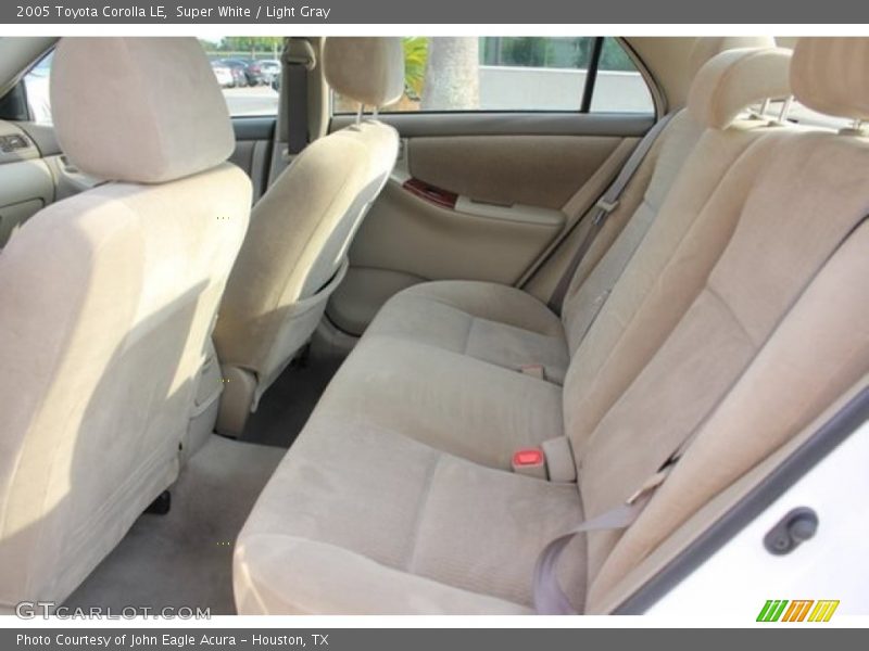 Super White / Light Gray 2005 Toyota Corolla LE