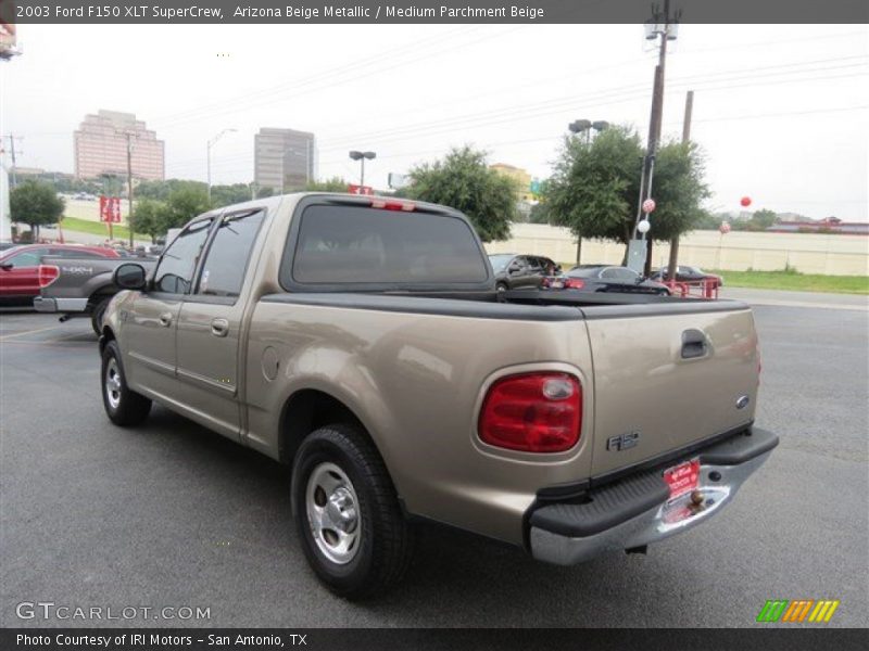 Arizona Beige Metallic / Medium Parchment Beige 2003 Ford F150 XLT SuperCrew