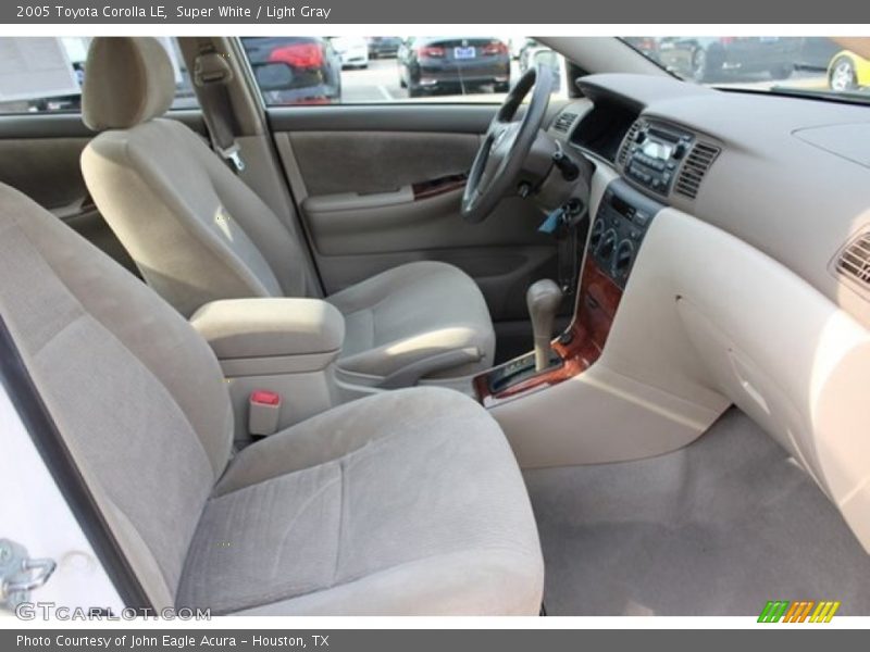 Super White / Light Gray 2005 Toyota Corolla LE