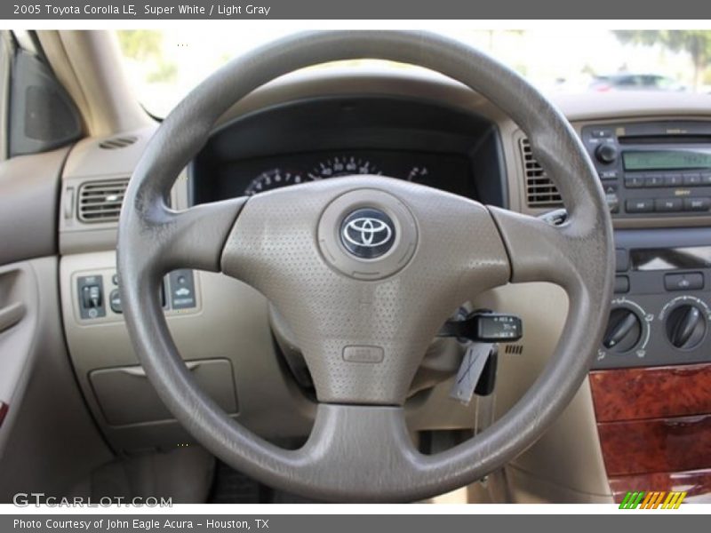 Super White / Light Gray 2005 Toyota Corolla LE
