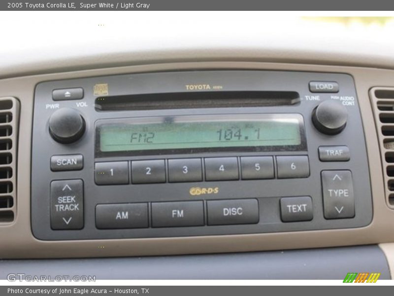 Super White / Light Gray 2005 Toyota Corolla LE