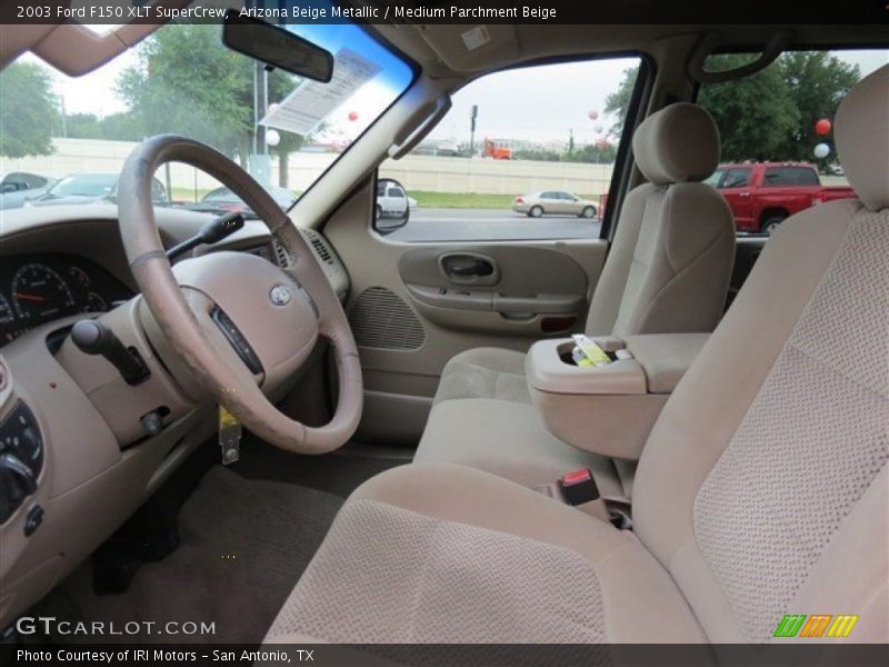 Arizona Beige Metallic / Medium Parchment Beige 2003 Ford F150 XLT SuperCrew
