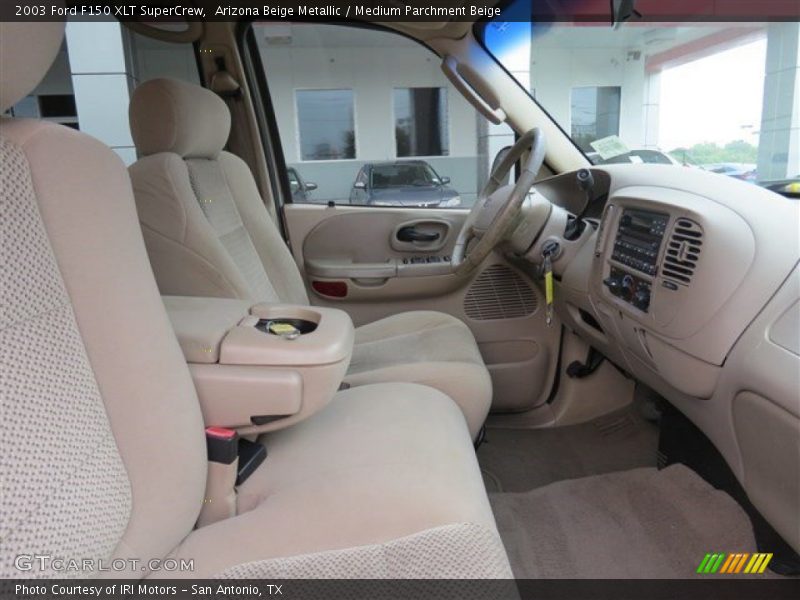 Arizona Beige Metallic / Medium Parchment Beige 2003 Ford F150 XLT SuperCrew