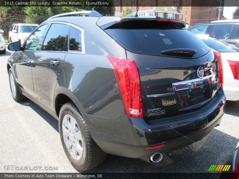 Graphite Metallic / Ebony/Ebony 2015 Cadillac SRX Luxury
