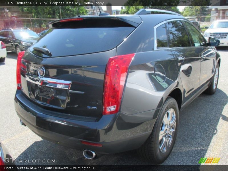 Graphite Metallic / Ebony/Ebony 2015 Cadillac SRX Luxury