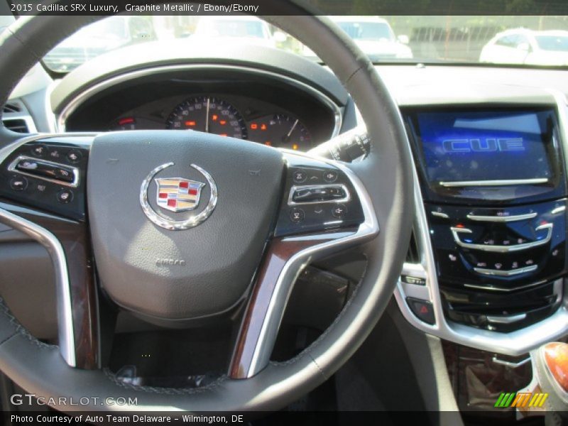 Graphite Metallic / Ebony/Ebony 2015 Cadillac SRX Luxury