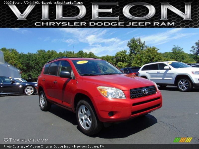 Barcelona Red Pearl / Taupe 2007 Toyota RAV4 4WD