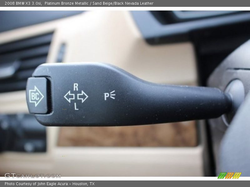 Platinum Bronze Metallic / Sand Beige/Black Nevada Leather 2008 BMW X3 3.0si