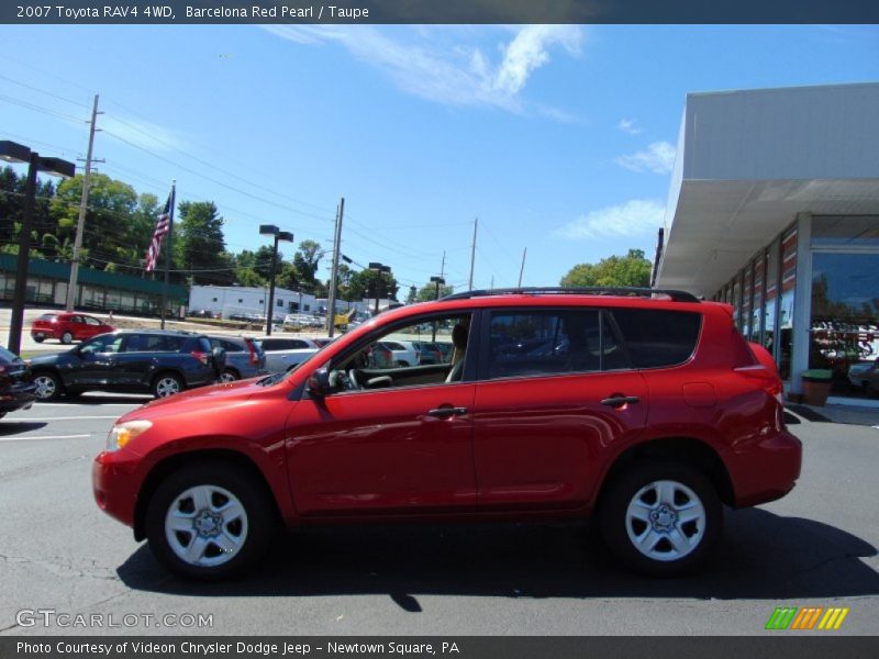 Barcelona Red Pearl / Taupe 2007 Toyota RAV4 4WD