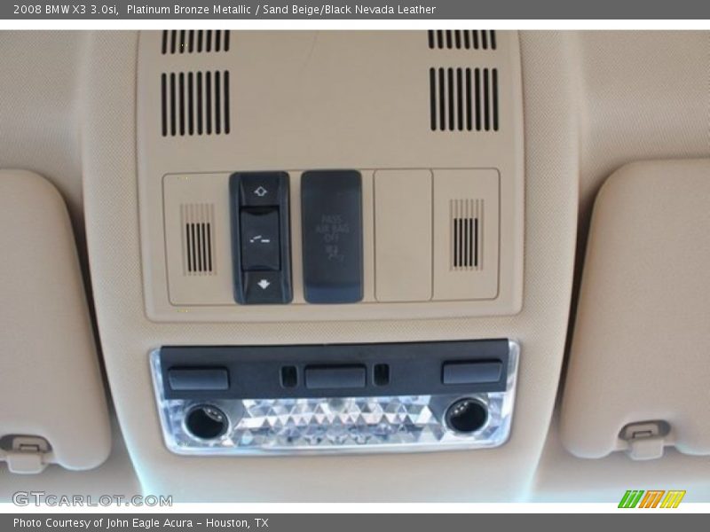 Platinum Bronze Metallic / Sand Beige/Black Nevada Leather 2008 BMW X3 3.0si