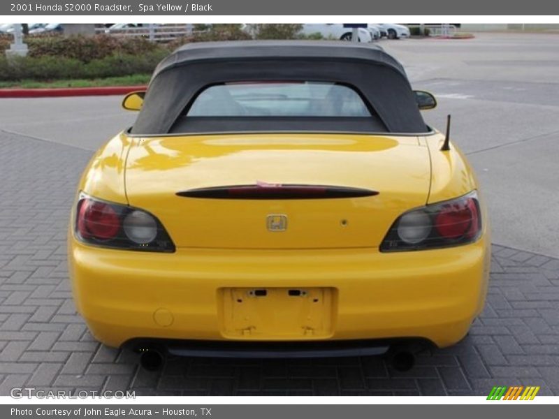 Spa Yellow / Black 2001 Honda S2000 Roadster