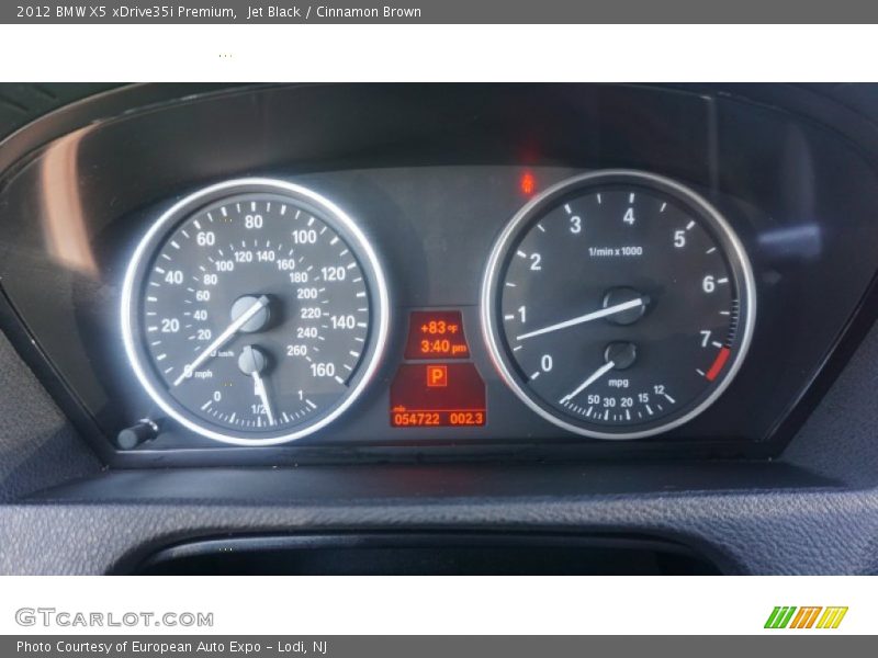 Jet Black / Cinnamon Brown 2012 BMW X5 xDrive35i Premium
