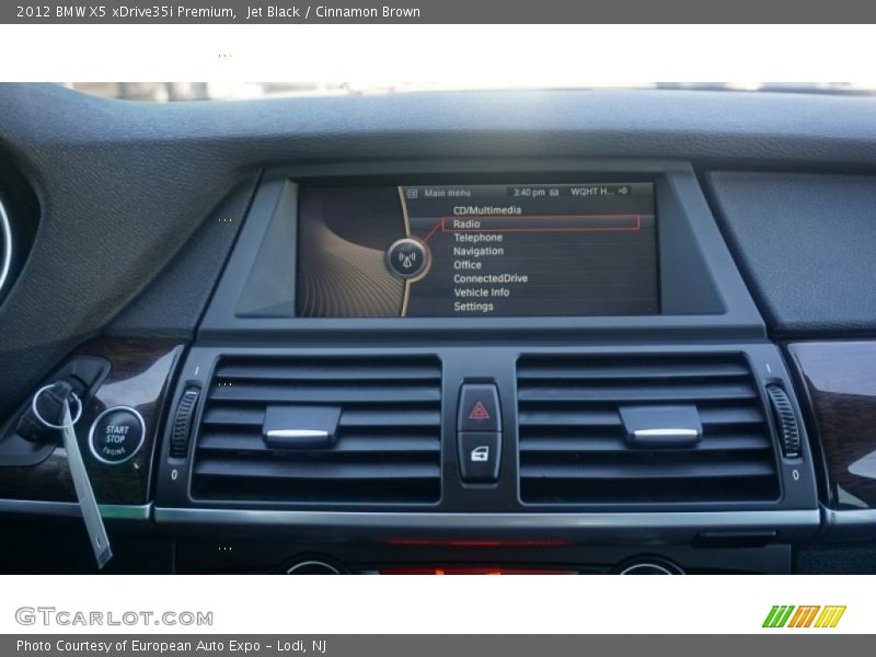 Jet Black / Cinnamon Brown 2012 BMW X5 xDrive35i Premium