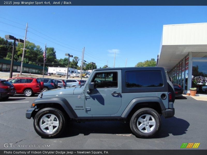 Anvil / Black 2015 Jeep Wrangler Sport 4x4