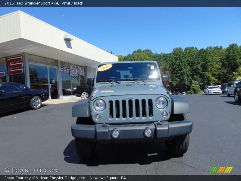 Anvil / Black 2015 Jeep Wrangler Sport 4x4