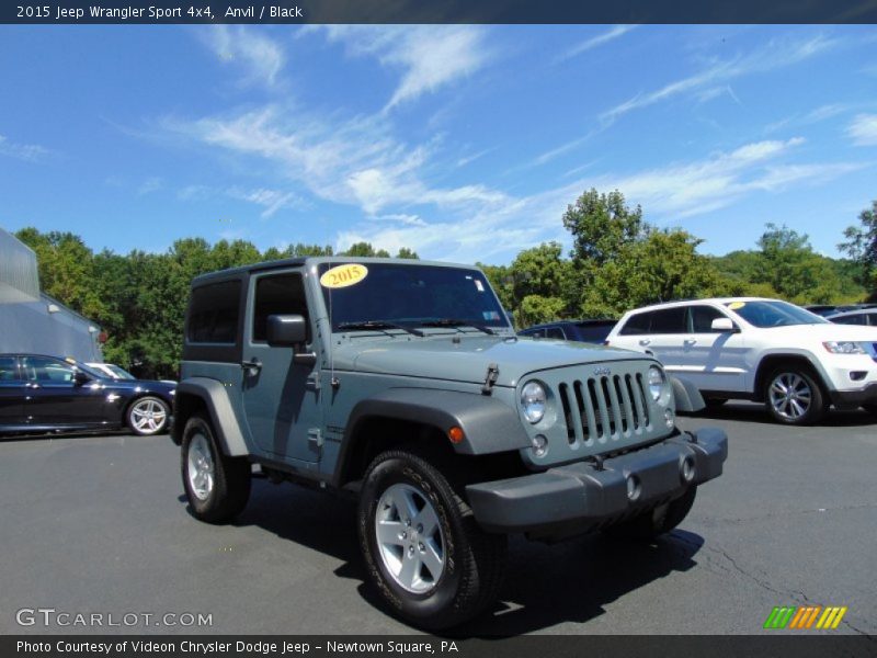 Anvil / Black 2015 Jeep Wrangler Sport 4x4