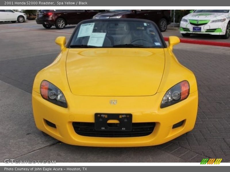 Spa Yellow / Black 2001 Honda S2000 Roadster