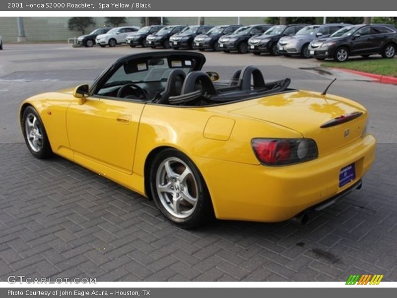 Spa Yellow / Black 2001 Honda S2000 Roadster