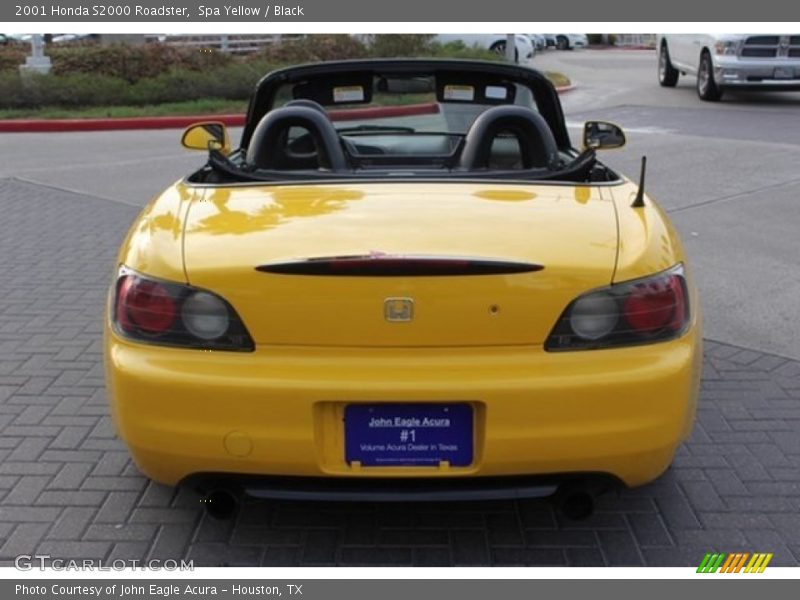 Spa Yellow / Black 2001 Honda S2000 Roadster