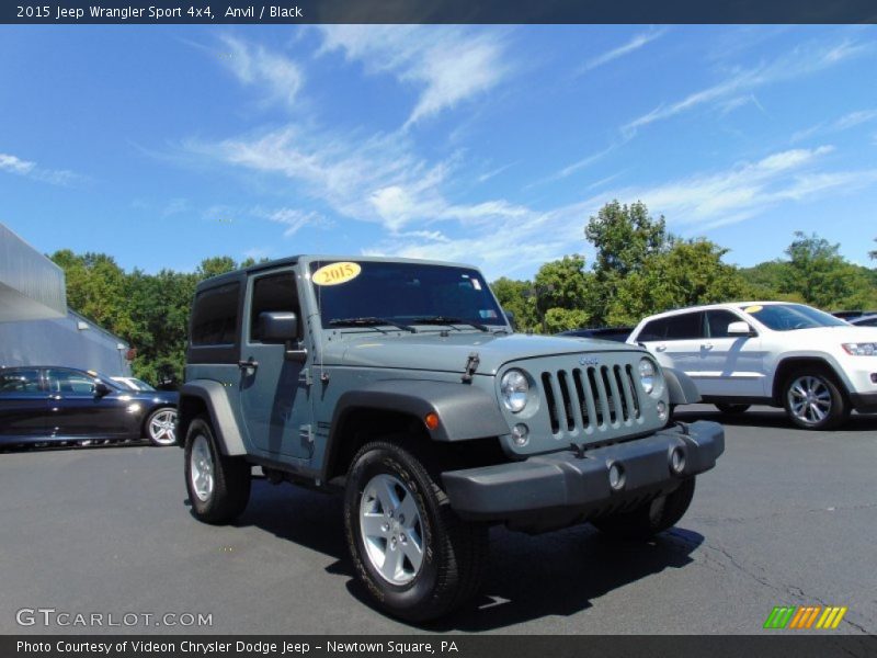 Anvil / Black 2015 Jeep Wrangler Sport 4x4