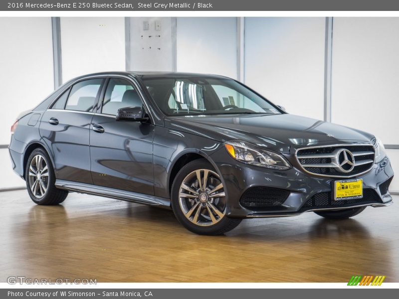 Steel Grey Metallic / Black 2016 Mercedes-Benz E 250 Bluetec Sedan