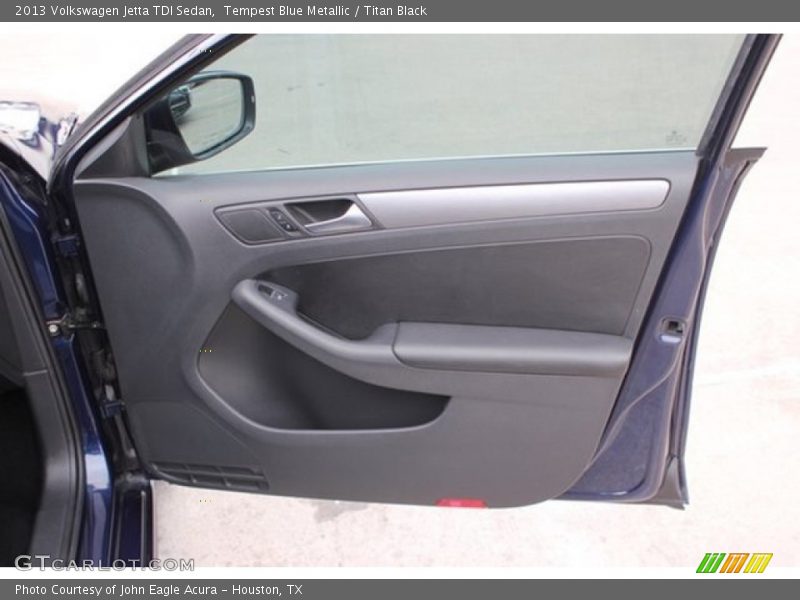 Tempest Blue Metallic / Titan Black 2013 Volkswagen Jetta TDI Sedan