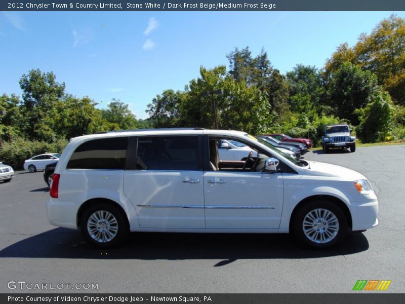 Stone White / Dark Frost Beige/Medium Frost Beige 2012 Chrysler Town & Country Limited