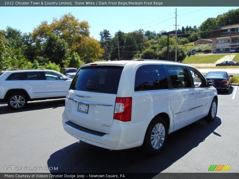 Stone White / Dark Frost Beige/Medium Frost Beige 2012 Chrysler Town & Country Limited