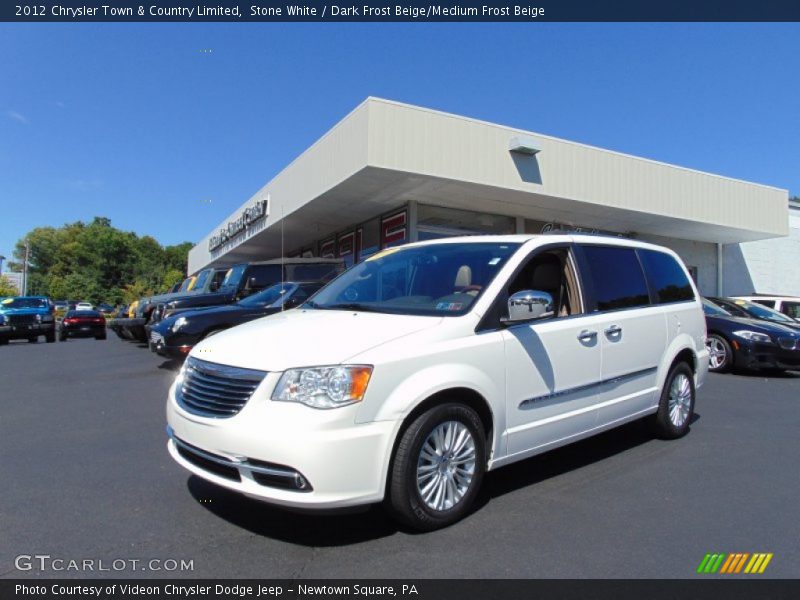Stone White / Dark Frost Beige/Medium Frost Beige 2012 Chrysler Town & Country Limited