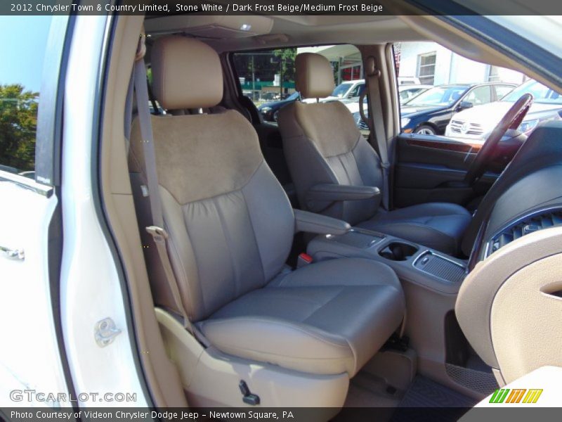 Stone White / Dark Frost Beige/Medium Frost Beige 2012 Chrysler Town & Country Limited