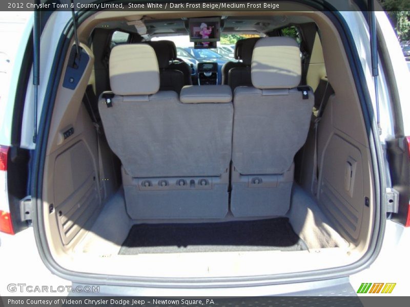 Stone White / Dark Frost Beige/Medium Frost Beige 2012 Chrysler Town & Country Limited