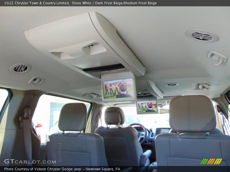 Stone White / Dark Frost Beige/Medium Frost Beige 2012 Chrysler Town & Country Limited