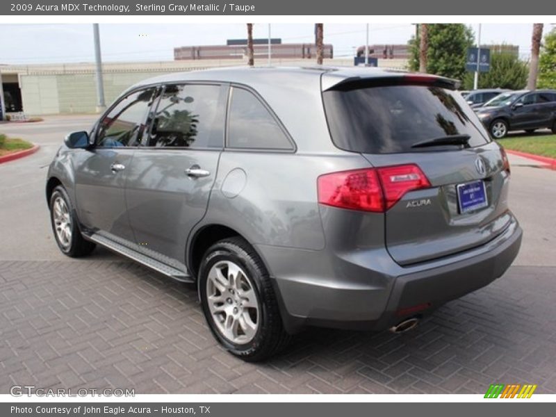 Sterling Gray Metallic / Taupe 2009 Acura MDX Technology